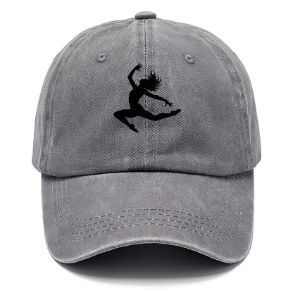 Contemporary dancer leap mid-air - Classic Cap - Urban Haze(Grey)