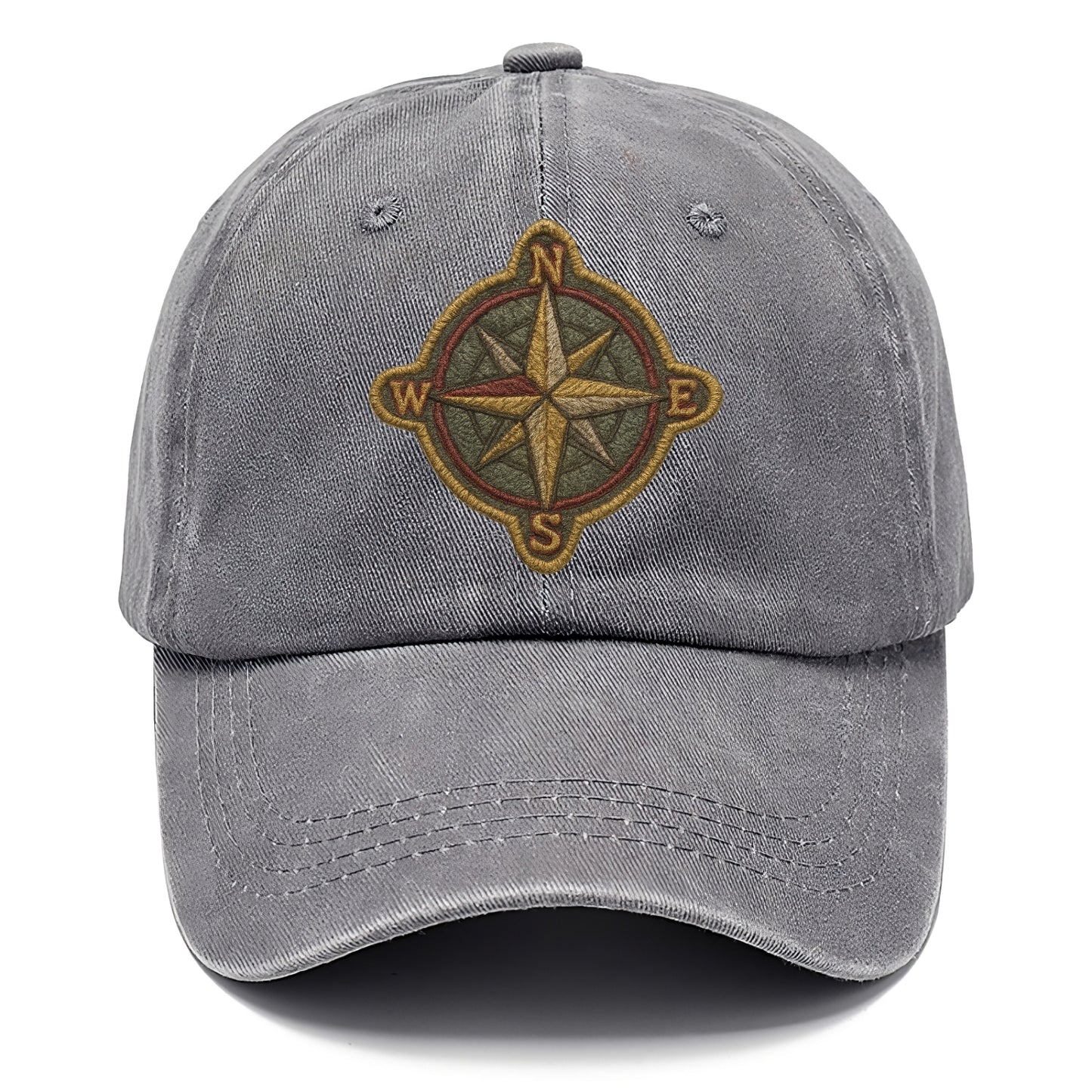 Compass rose with cardinal directions - explorer symbol - Classic Cap - Urban Haze(Grey)