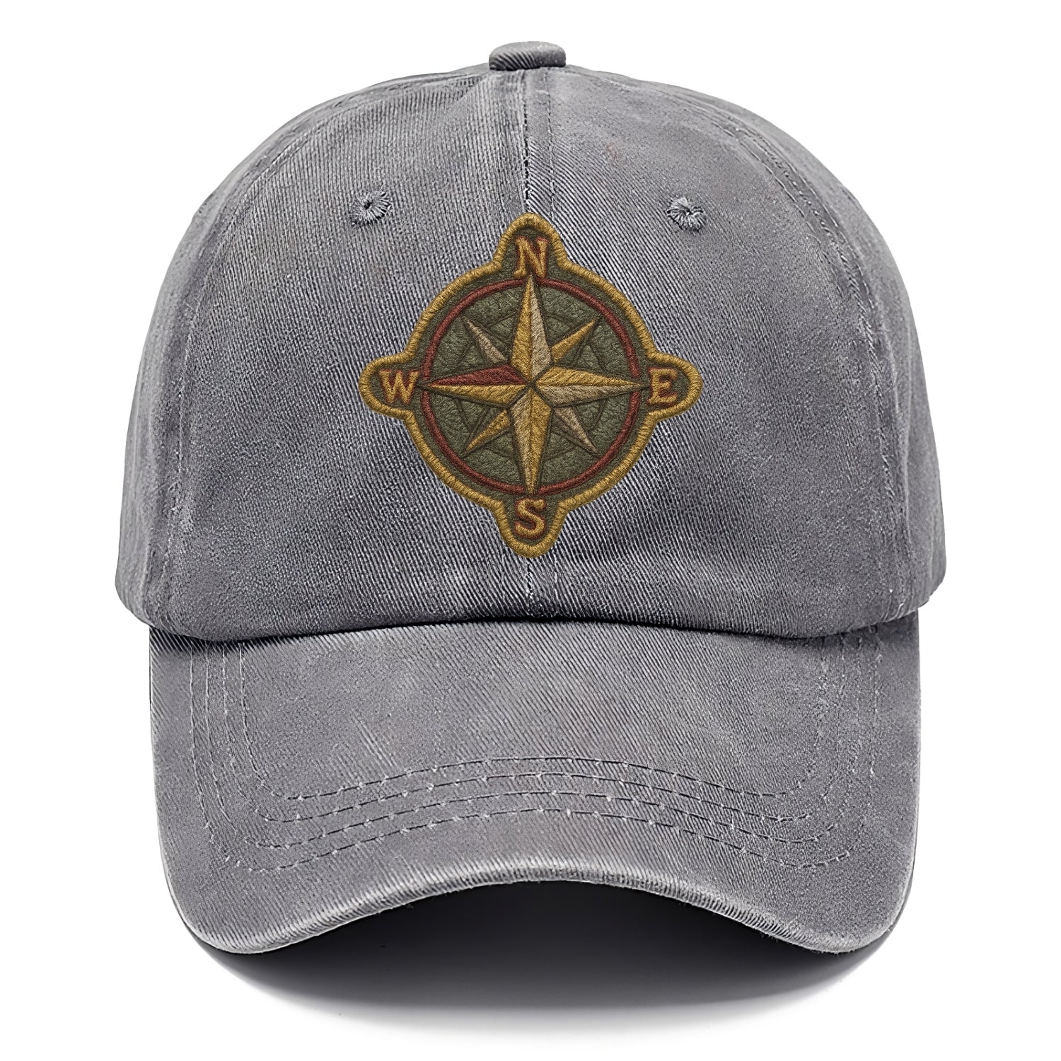 Compass rose with cardinal directions - explorer symbol - Classic Cap - Urban Haze(Grey)