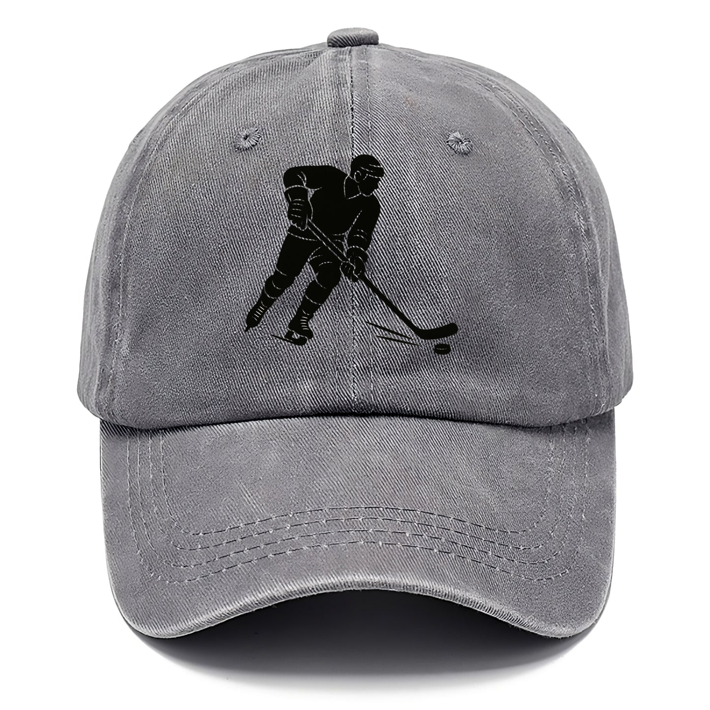 Ice hockey player shooting puck - Classic Cap - Urban Haze(Grey)