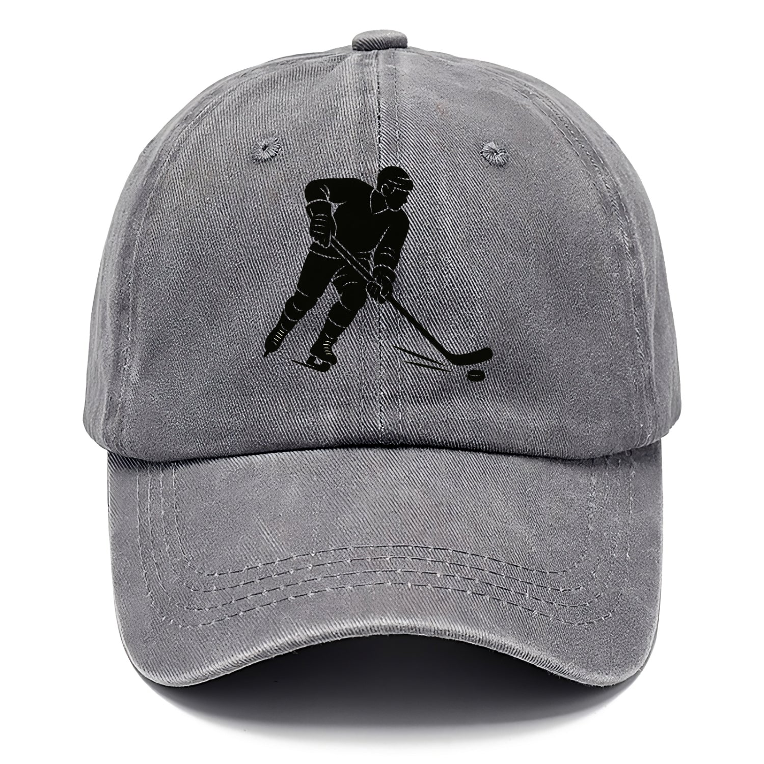 Ice hockey player shooting puck - Classic Cap - Urban Haze(Grey)