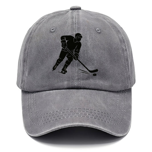 Ice hockey player shooting puck - Classic Cap - Urban Haze(Grey)