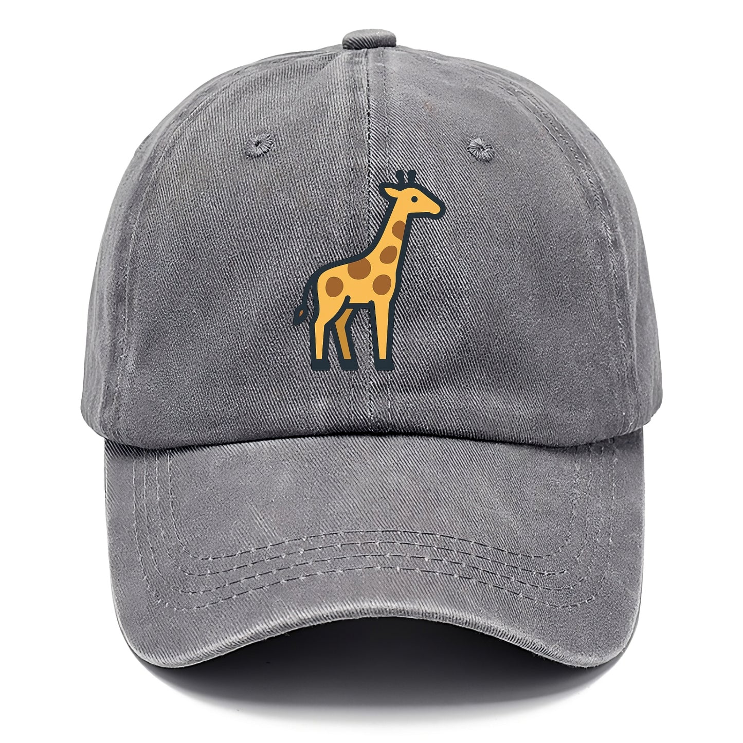 Giraffe - Yellow with brown patches flat side profile - Classic Cap - Urban Haze(Grey)