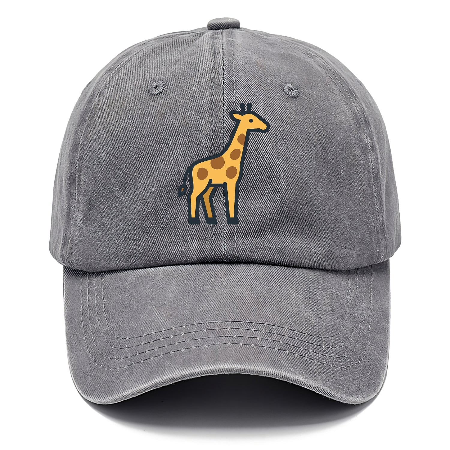 Giraffe - Yellow with brown patches flat side profile - Classic Cap - Urban Haze(Grey)