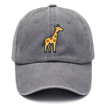 Giraffe - Yellow with brown patches flat side profile - Classic Cap - Urban Haze(Grey)