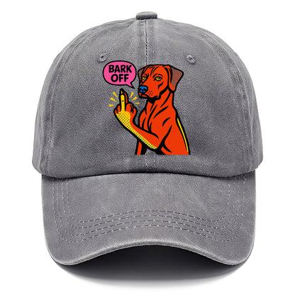 Rhodesian Ridgeback with distinctive ridge on back, athletic muscular paw up - Classic Cap - Urban Haze(Grey)