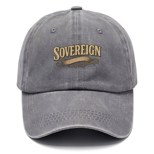 Bold typography design - SOVEREIGN - self-ruled, autonomous, in control - Classic Cap