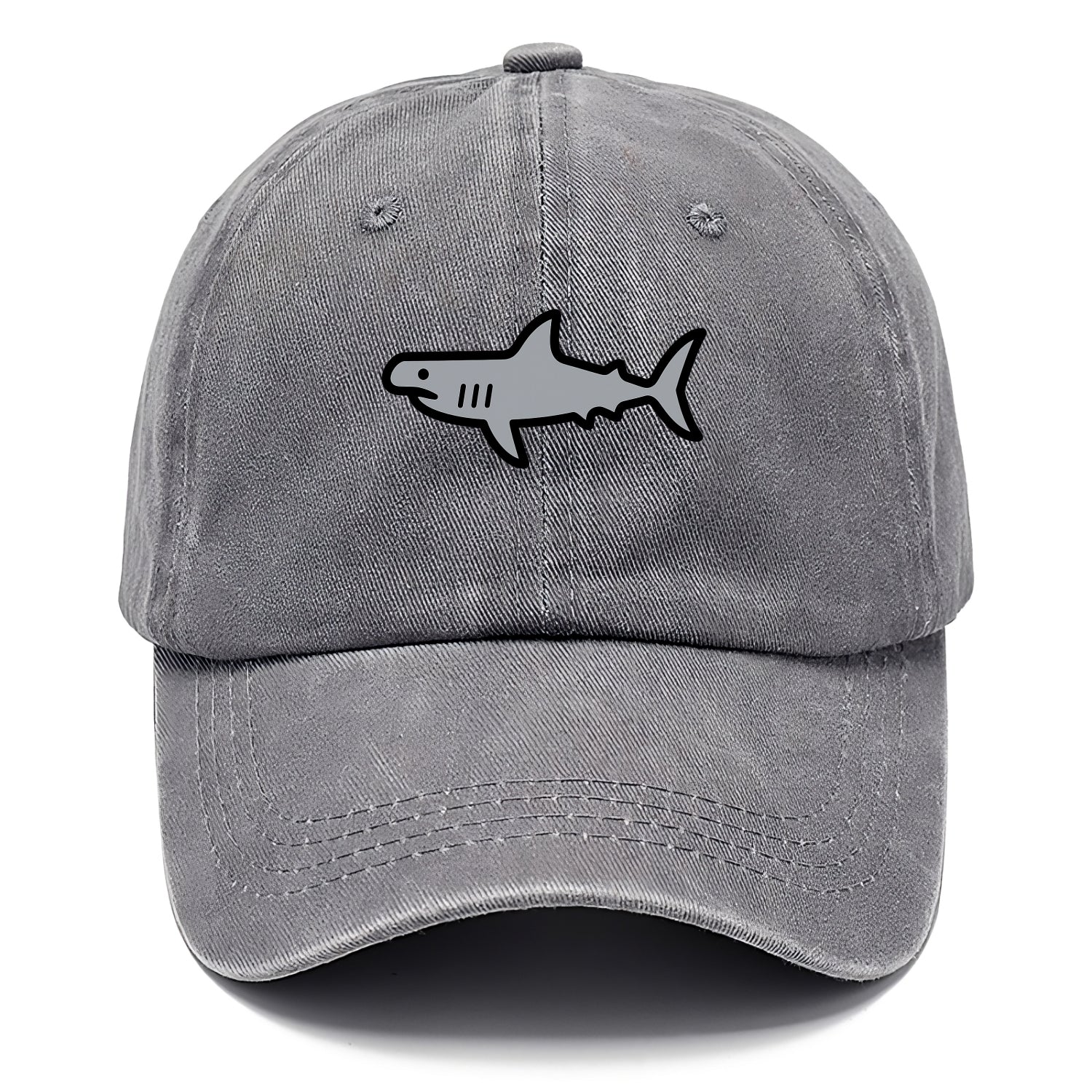 Hammerhead Shark - Gray distinctive head flat side profile - Classic Cap - Urban Haze(Grey)