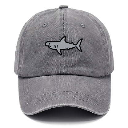 Hammerhead Shark - Gray distinctive head flat side profile - Classic Cap - Urban Haze(Grey)