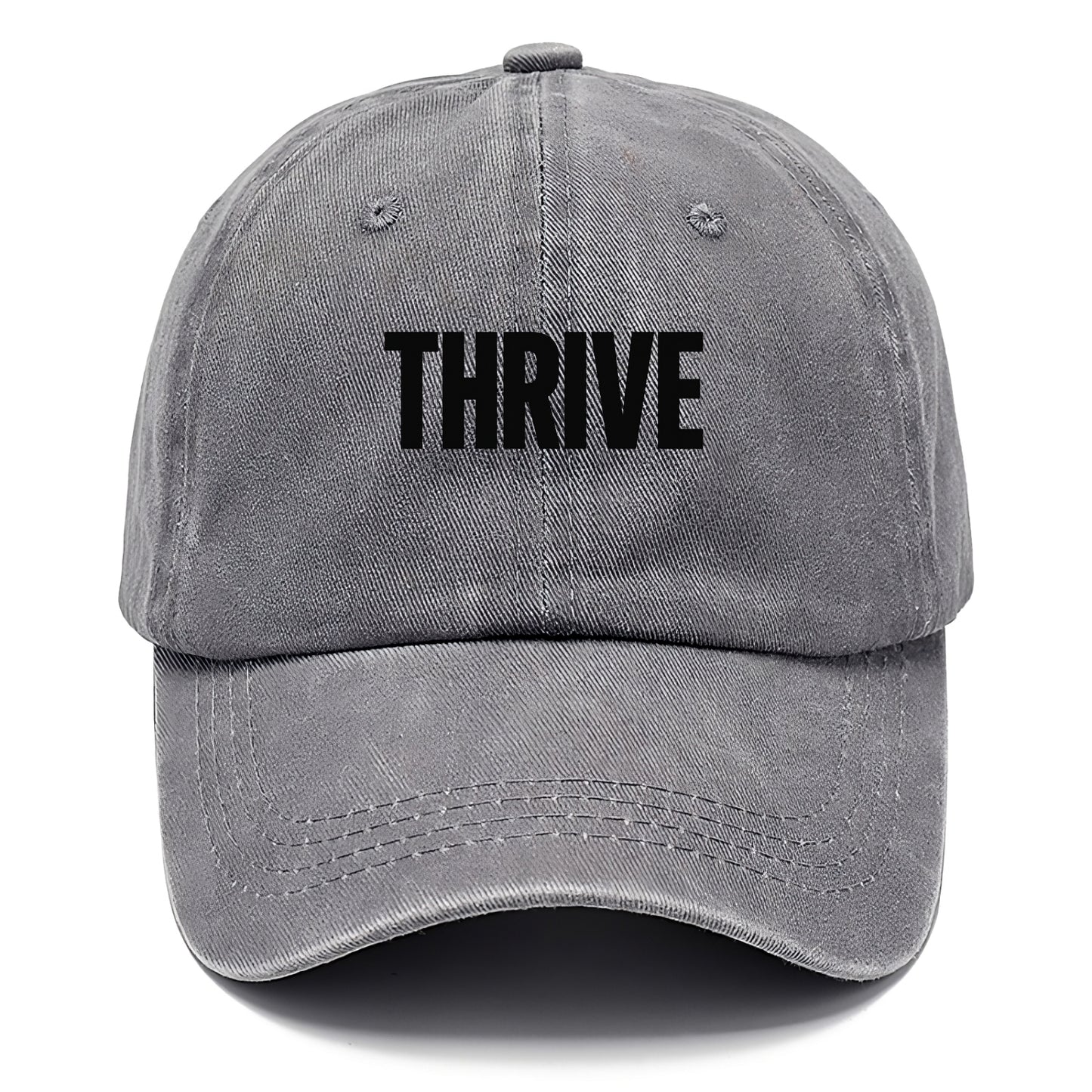Bold typography design - "THRIVE" - flourishing, doing well - Classic Cap - Urban Haze(Grey)