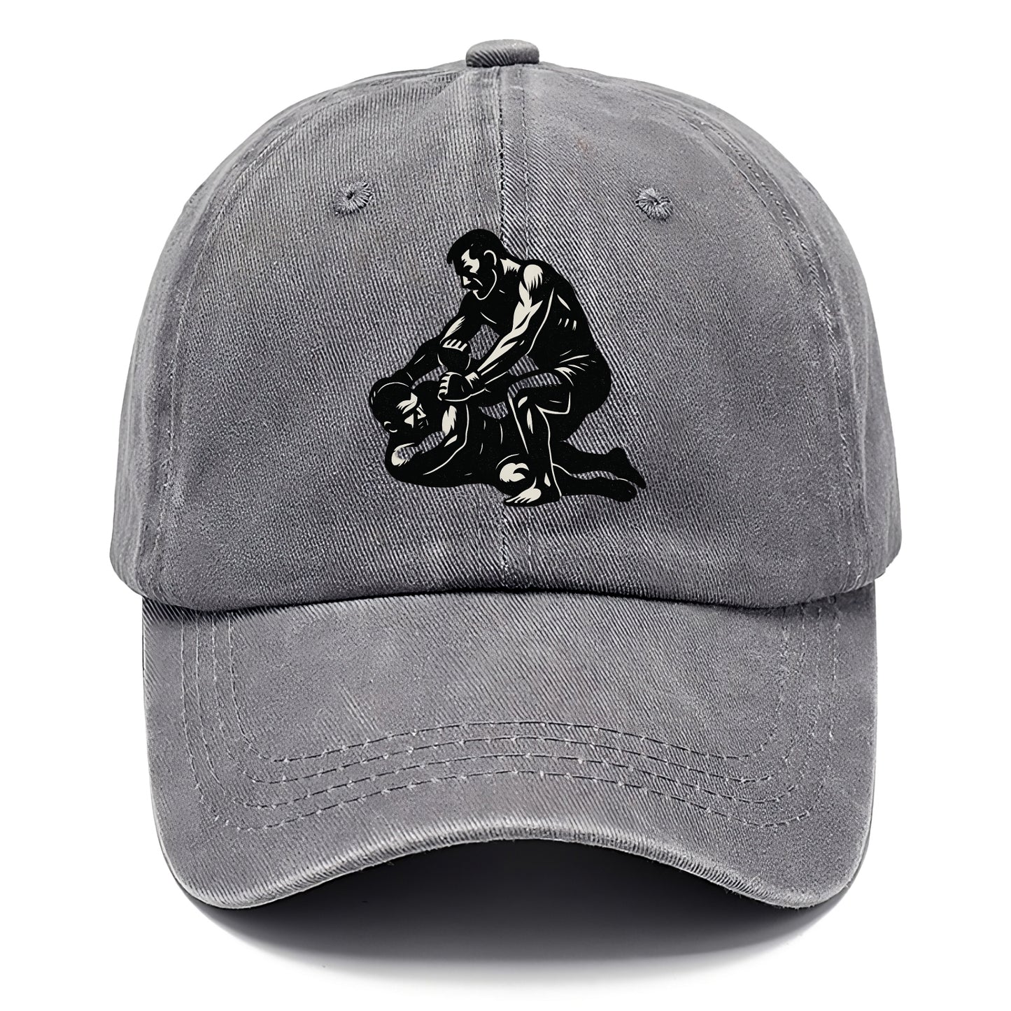 MMA fighter in ground submission hold - Classic Cap - Urban Haze(Grey)