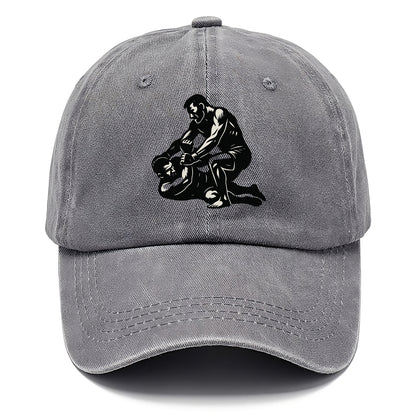 MMA fighter in ground submission hold - Classic Cap - Urban Haze(Grey)