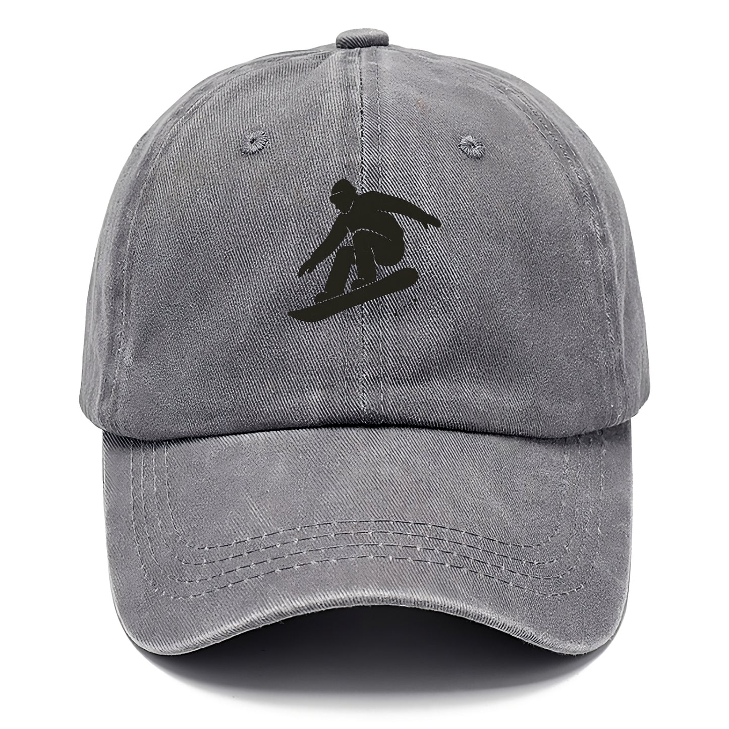 Snowboarder catching air off a jump - Classic Cap - Urban Haze(Grey)