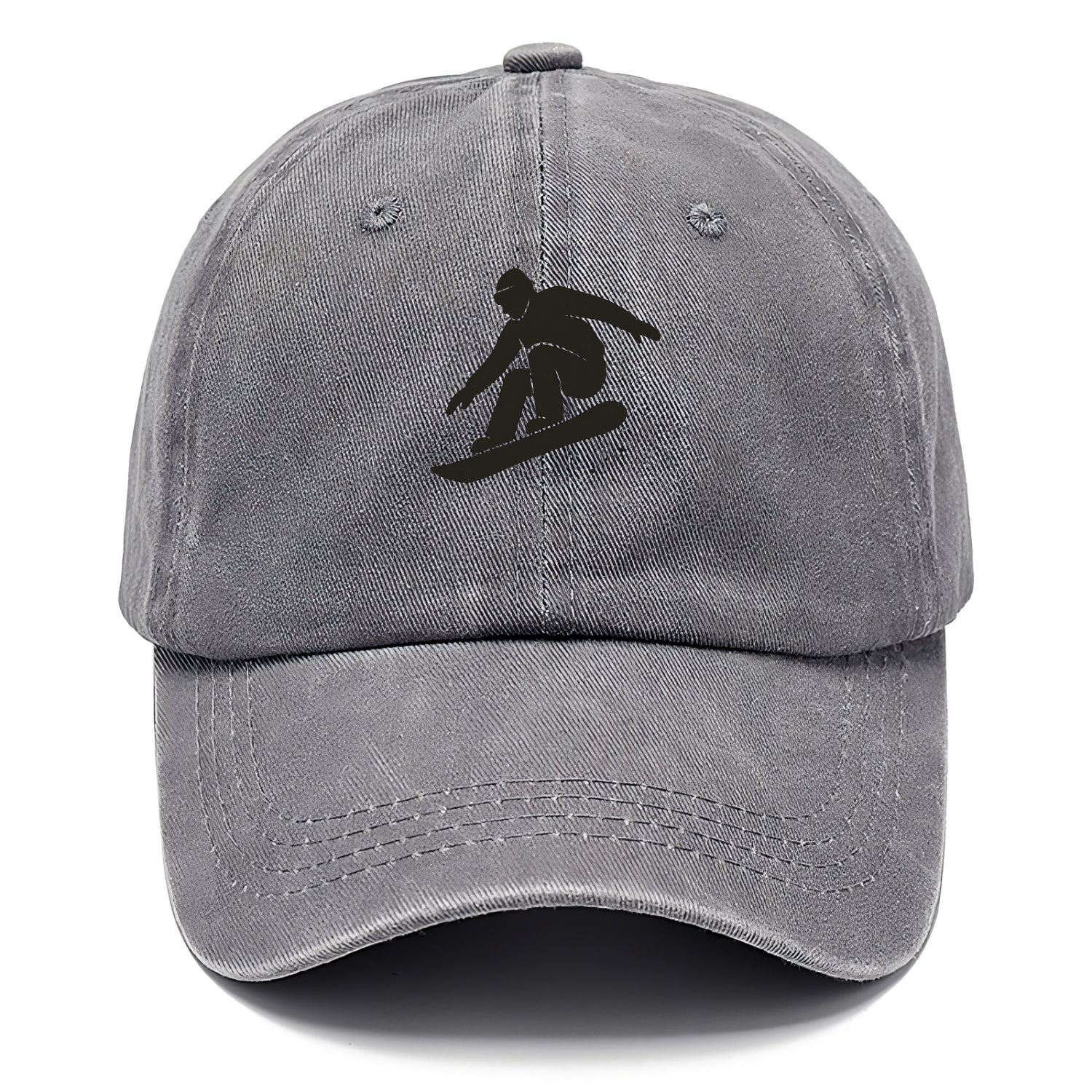 Snowboarder catching air off a jump - Classic Cap - Urban Haze(Grey)