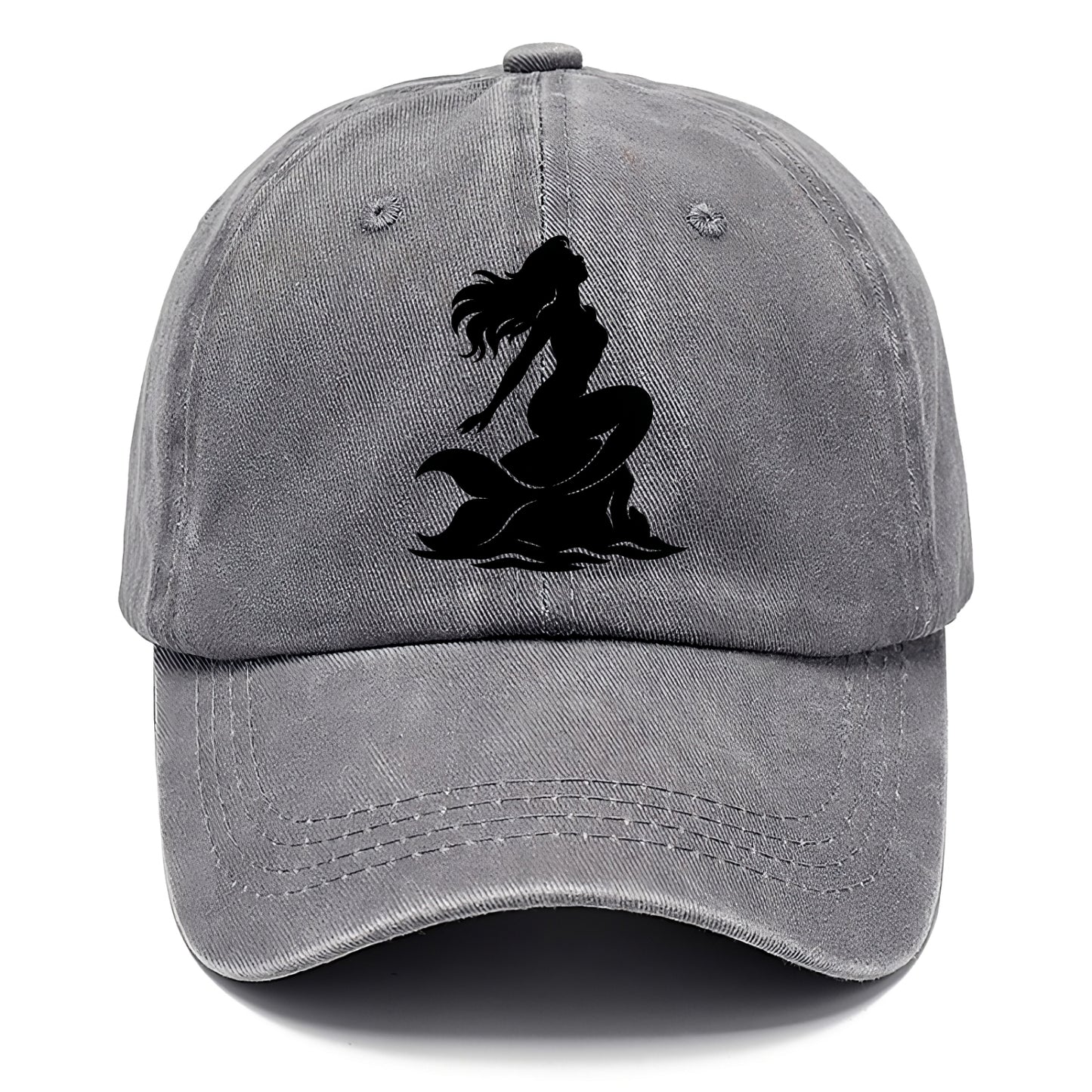 Mermaid on ocean rock - Classic Cap - Urban Haze(Grey)