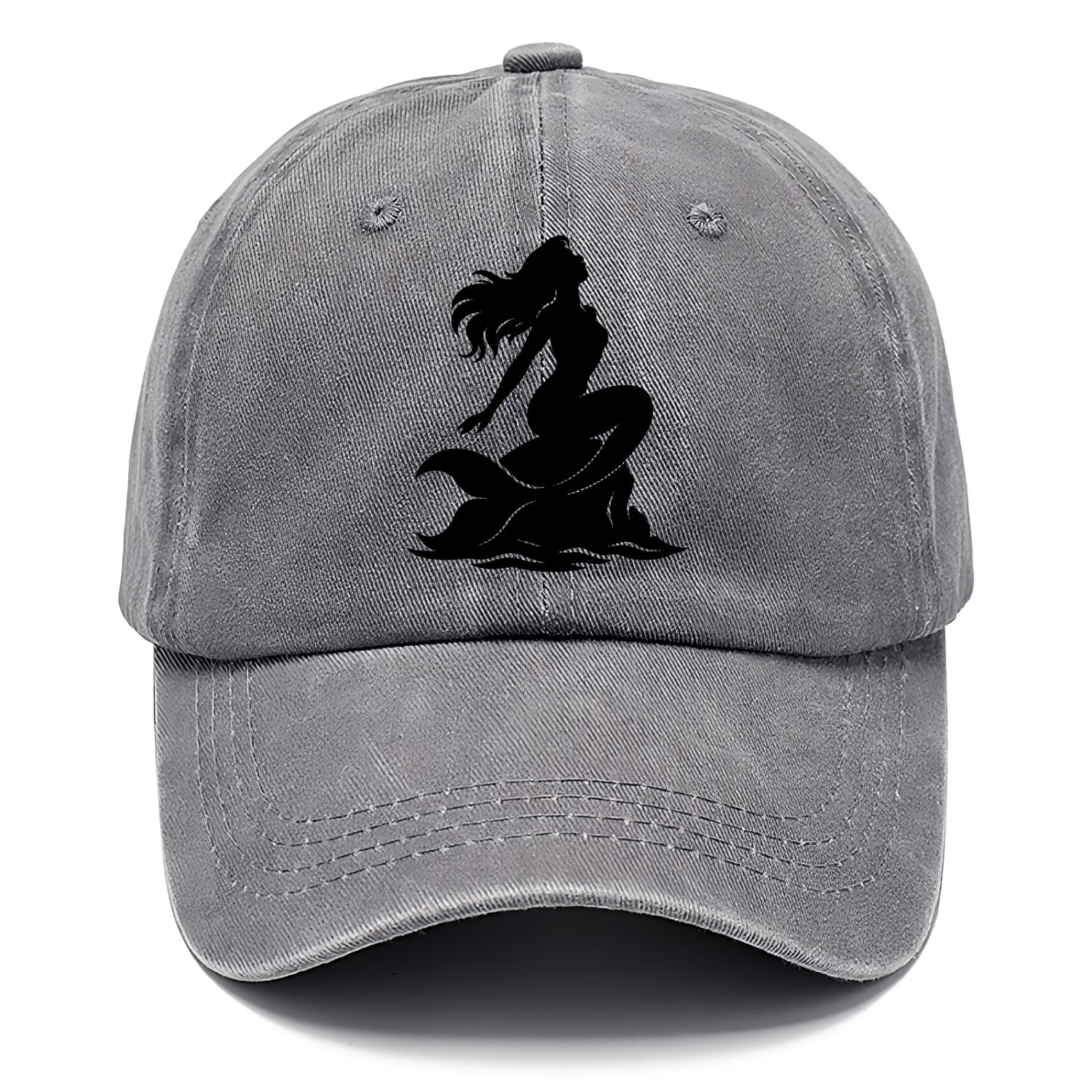 Mermaid on ocean rock - Classic Cap - Urban Haze(Grey)
