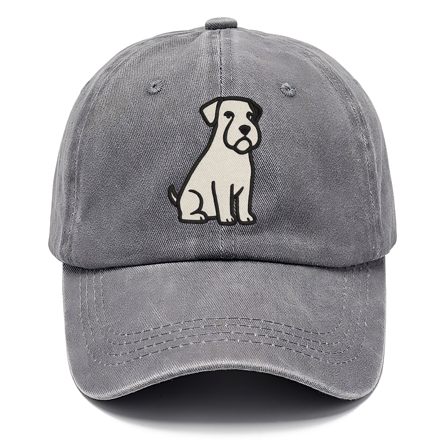 Sealyham Terrier White Sitting Pose Classic Cap - Urban Haze(Grey)