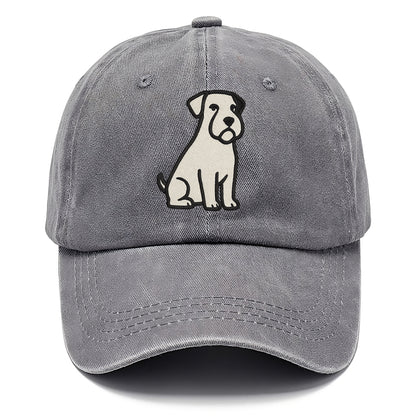 Sealyham Terrier White Sitting Pose Classic Cap - Urban Haze(Grey)