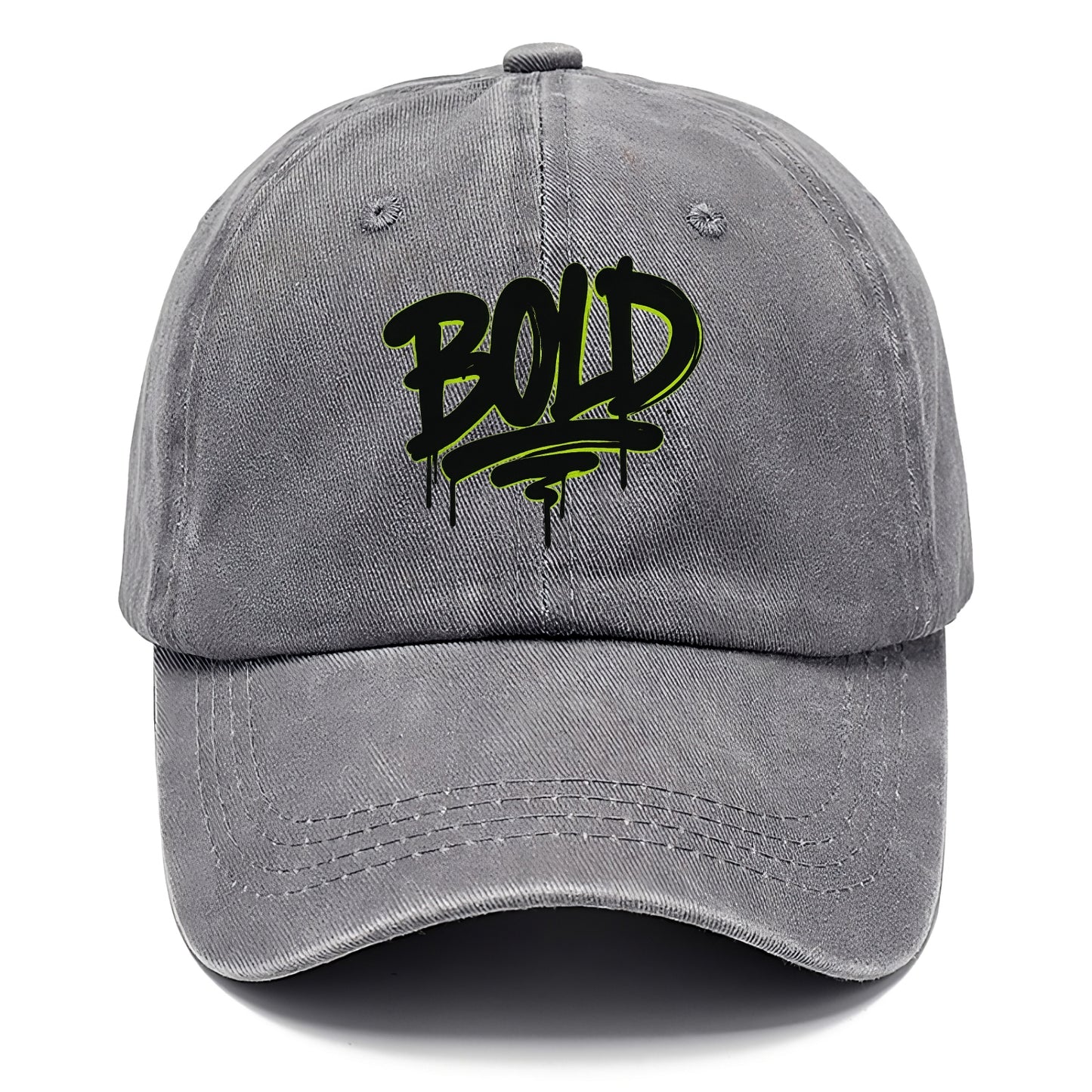 Bold typography design - "BOLD" - courageous, standing out - Classic Cap - Urban Haze(Grey)