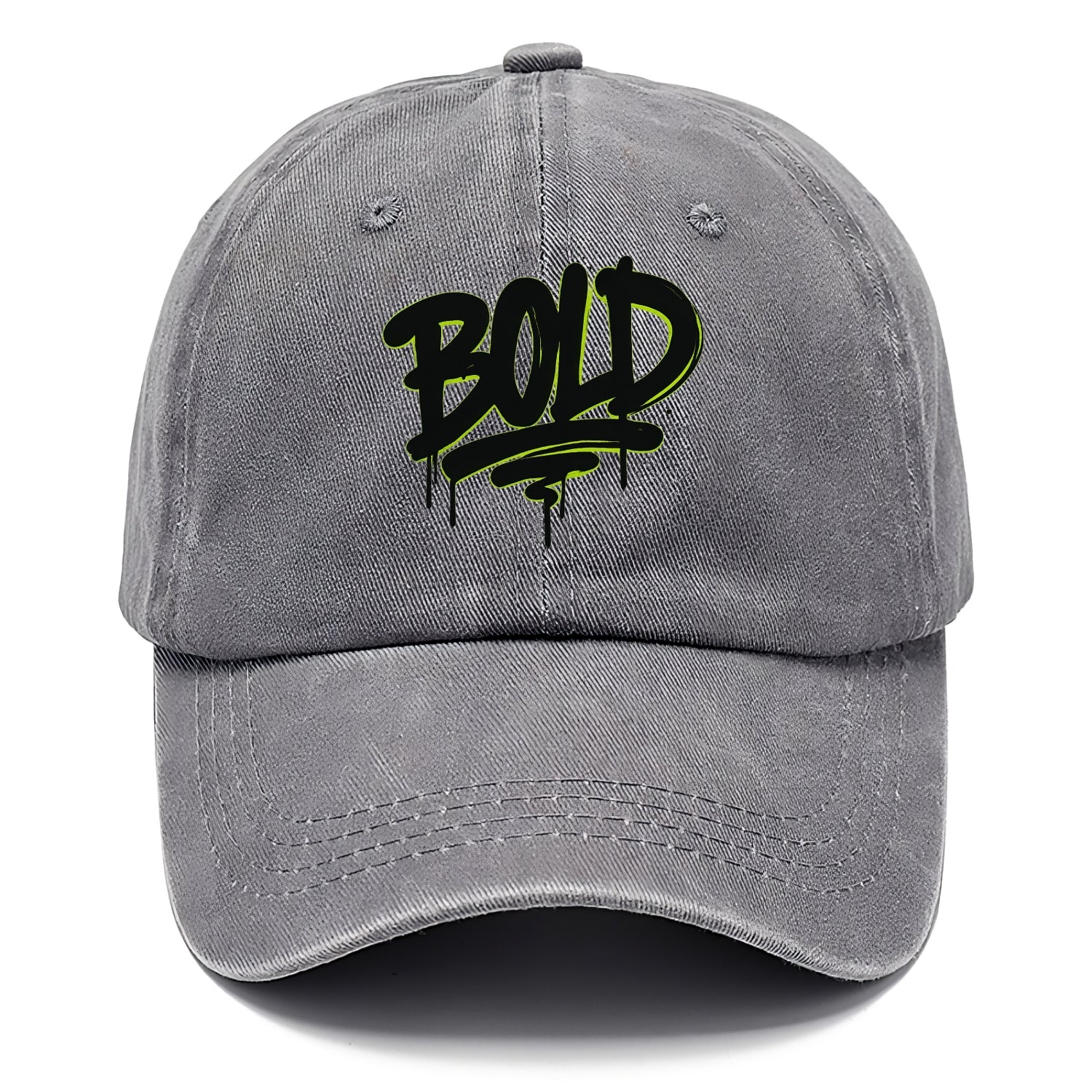 Bold typography design - "BOLD" - courageous, standing out - Classic Cap - Urban Haze(Grey)