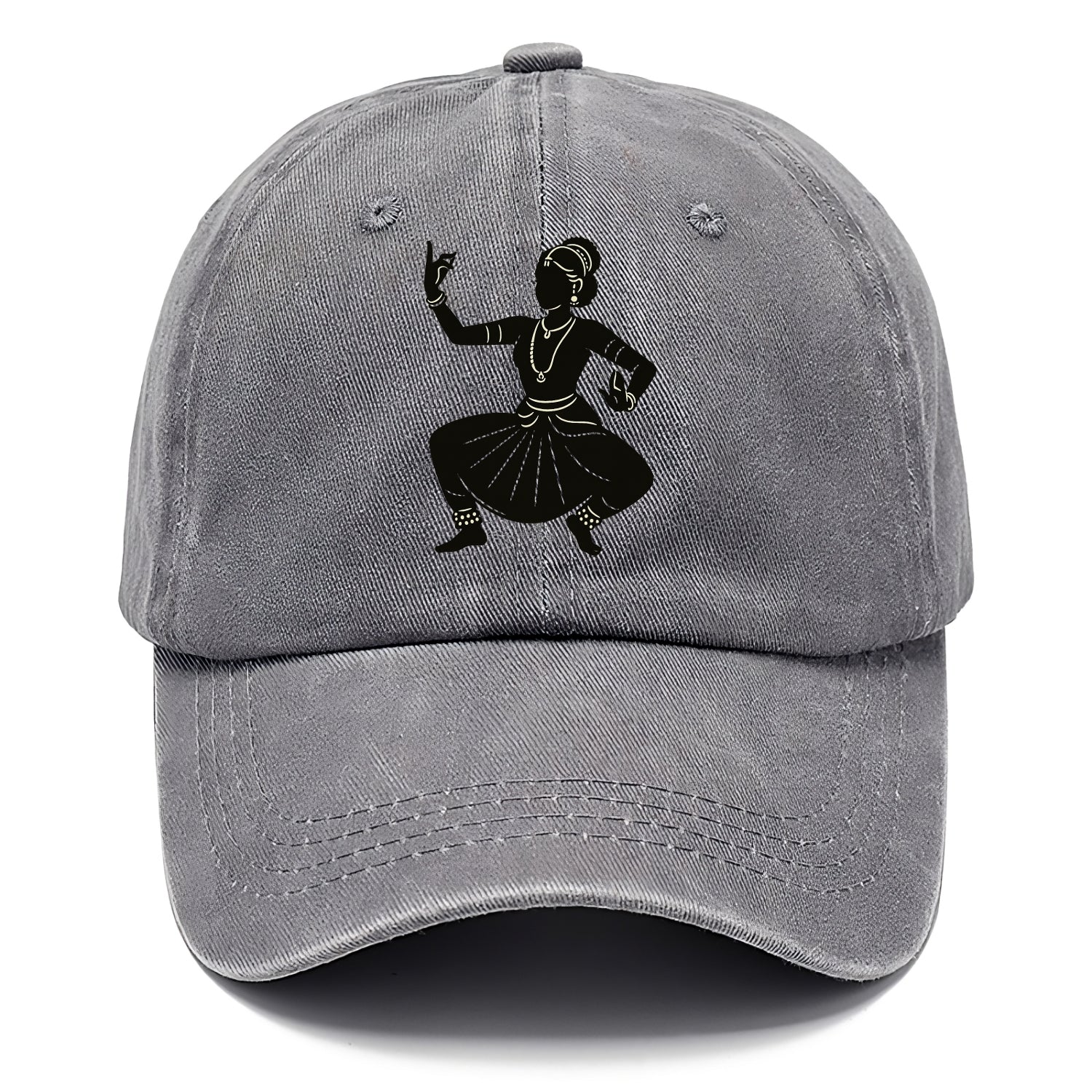 Bharatanatyam classical Indian pose - Classic Cap - Urban Haze(Grey)