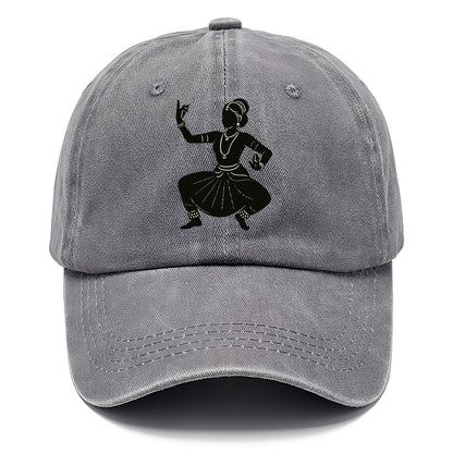 Bharatanatyam classical Indian pose - Classic Cap - Urban Haze(Grey)