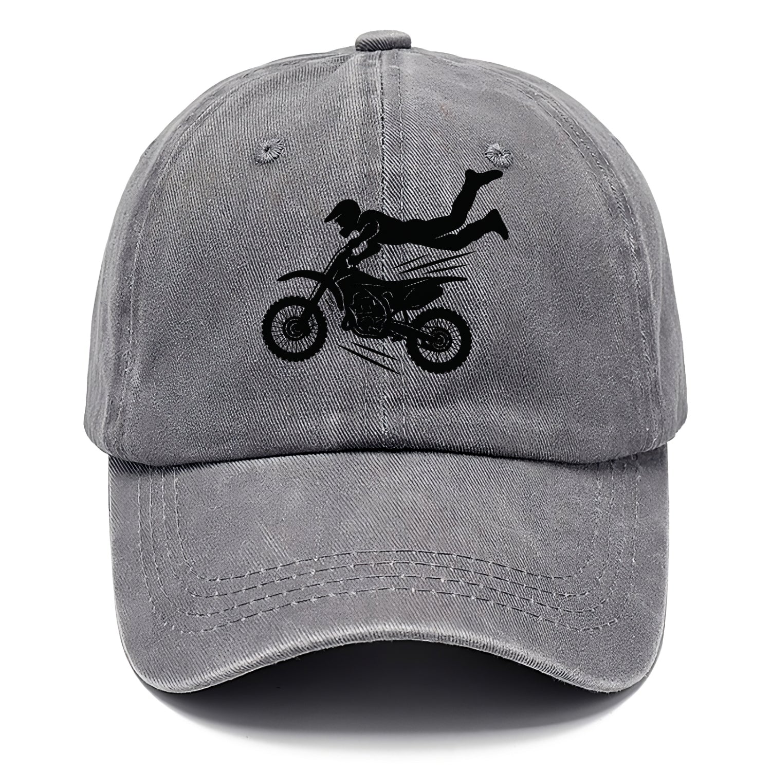 Motocross rider airborne trick - Classic Cap - Urban Haze(Grey)