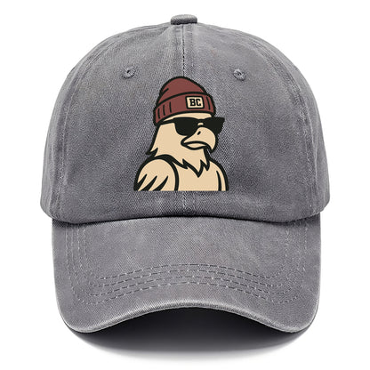 Chestnut Hill Eagle wearing Boston College beanie with BC patch - Classic Cap - Urban Haze(Grey)
