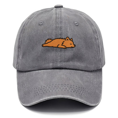 Pomeranian - Orange fluffy fully relaxed Classic Cap - Urban Haze(Grey)