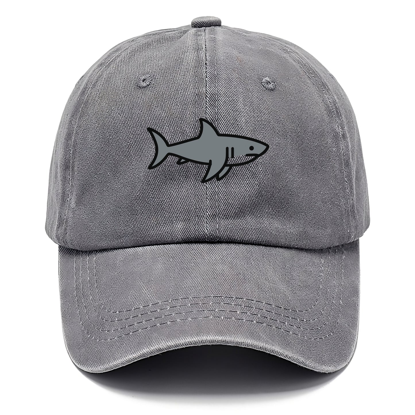 Great White Shark - Gray predator flat side profile - Classic Cap - Urban Haze(Grey)