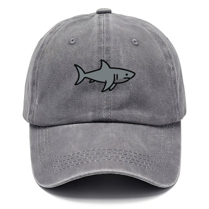 Great White Shark - Gray predator flat side profile - Classic Cap - Urban Haze(Grey)