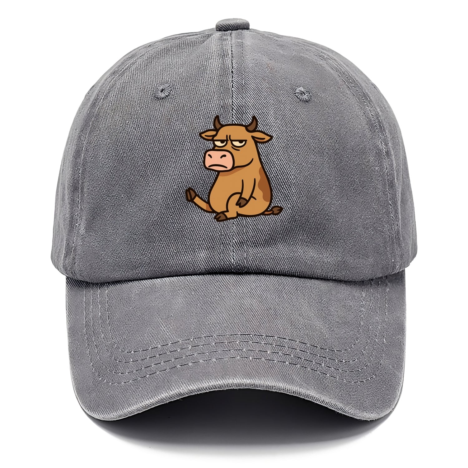 The Cow Judging Silently - Classic Cap - Urban Haze(Grey)