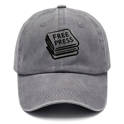 Stack of newspapers - free press bold ink brushstrokes - Classic Cap - Urban Haze(Grey)