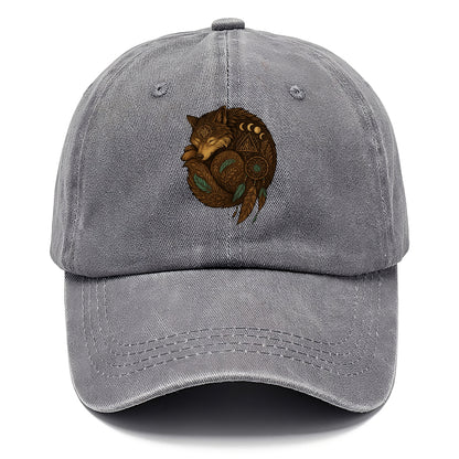 Sleeping Wolf Peace  - Classic Cap - Urban Haze(Grey)