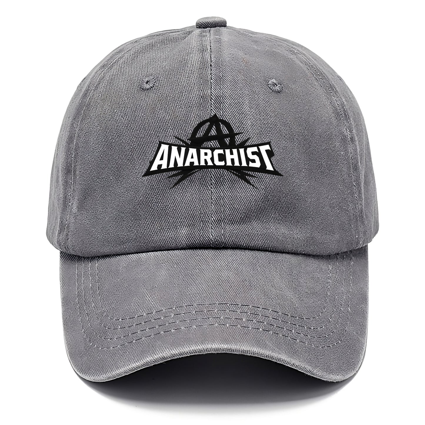 Bold typography design - "ANARCHIST" - no masters, self-governed - Classic Cap - Urban Haze(Grey)
