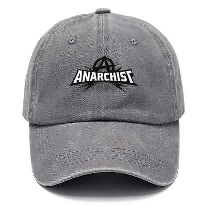 Bold typography design - "ANARCHIST" - no masters, self-governed - Classic Cap - Urban Haze(Grey)