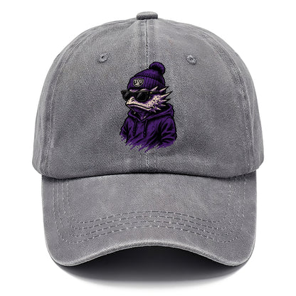Fort Worth Horned Frog wearing TCU beanie with frog patch - Classic Cap - Urban Haze(Grey)