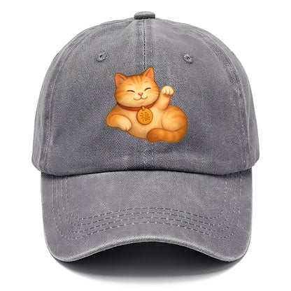 Maneki Neko Pose - Classic Cap - Urban Haze(Grey)