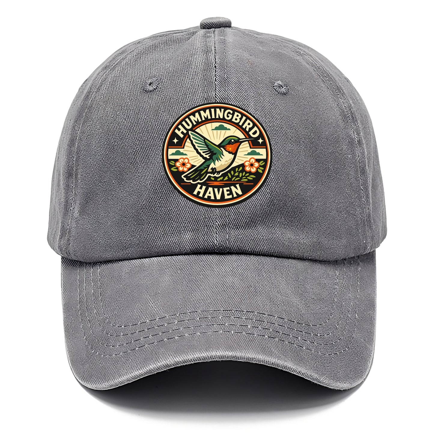 Hummingbird Sanctuary Emblem - Classic Cap - Urban Haze(Grey)