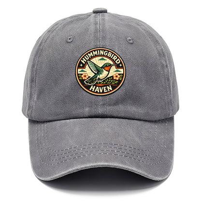 Hummingbird Sanctuary Emblem - Classic Cap - Urban Haze(Grey)