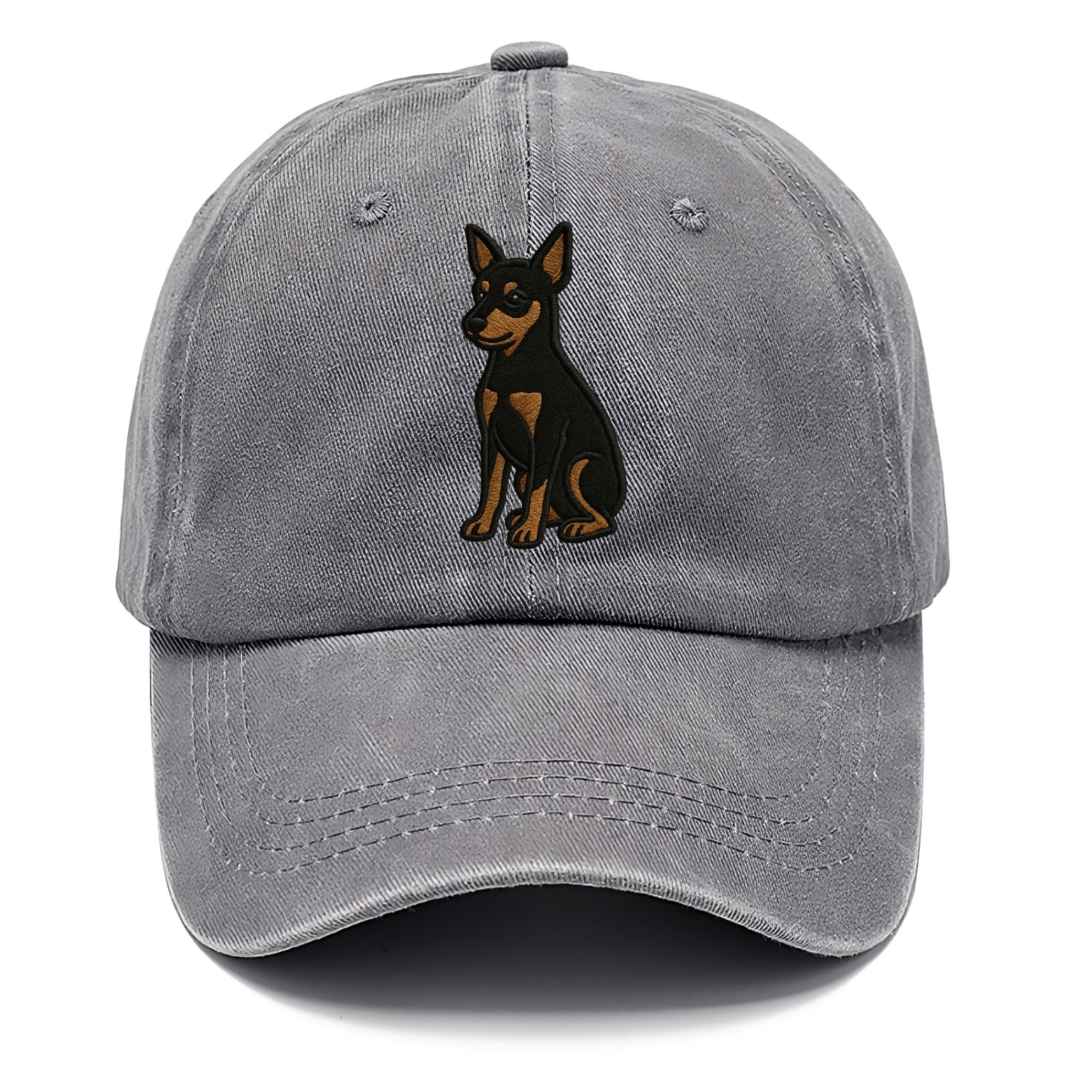 Miniature Pinscher - Black and tan sitti Classic Cap - Urban Haze(Grey)