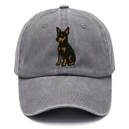 Miniature Pinscher - Black and tan sitti Classic Cap - Urban Haze(Grey)