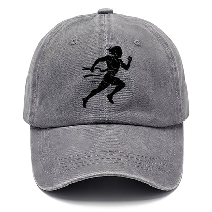 Runner sprinting finish line - Classic Cap - Urban Haze(Grey)