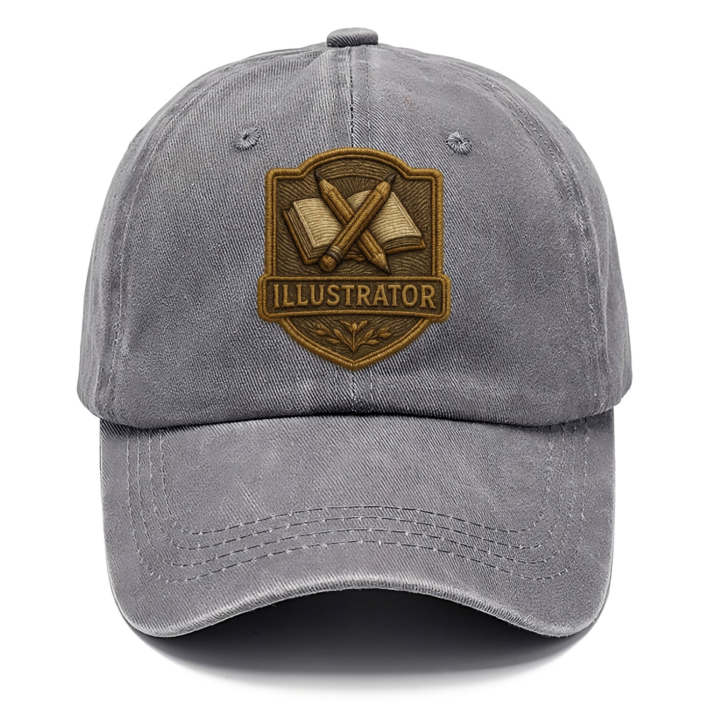 Pencils and sketchbook - illustrator badge - Classic Cap - Urban Haze(Grey)