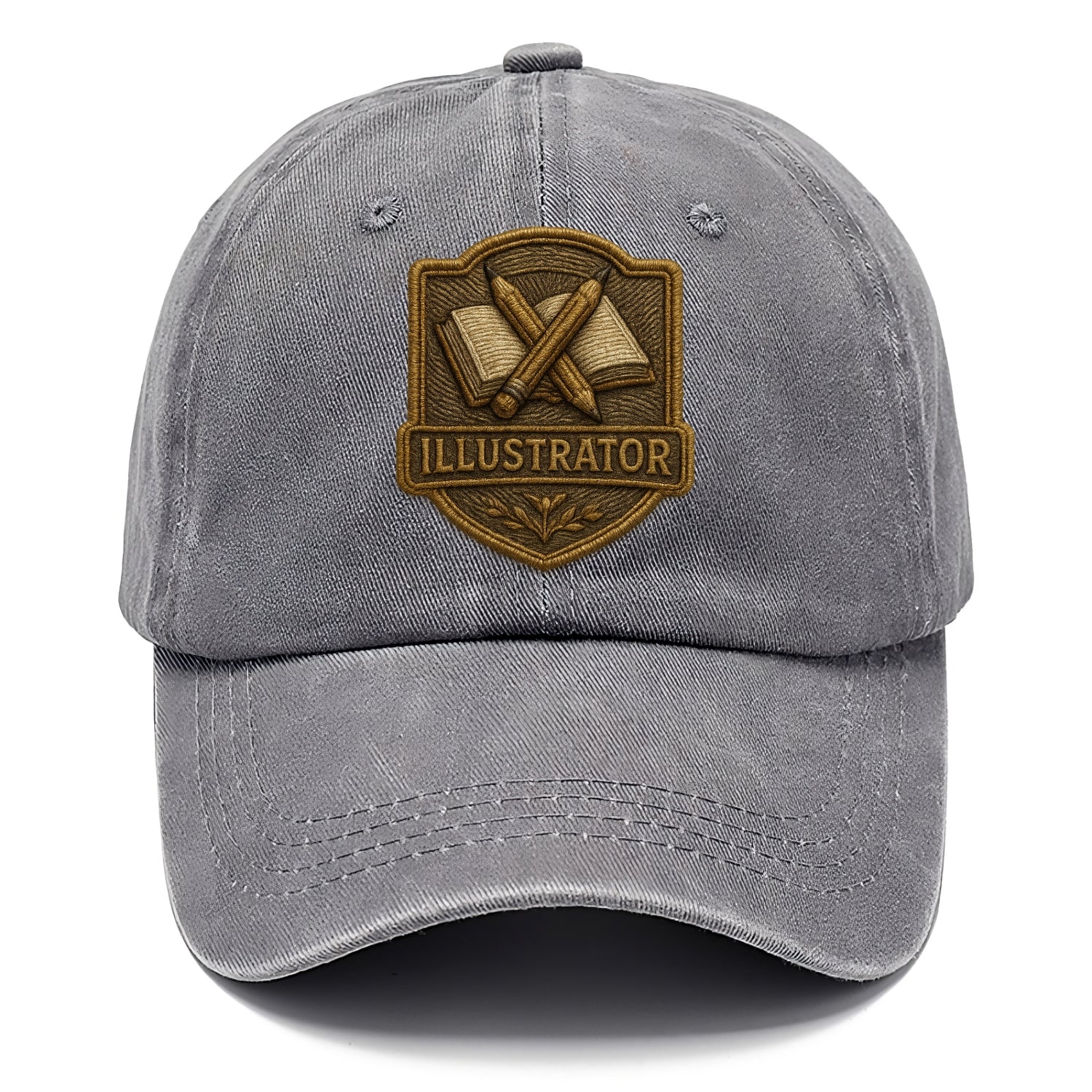 Pencils and sketchbook - illustrator badge - Classic Cap - Urban Haze(Grey)