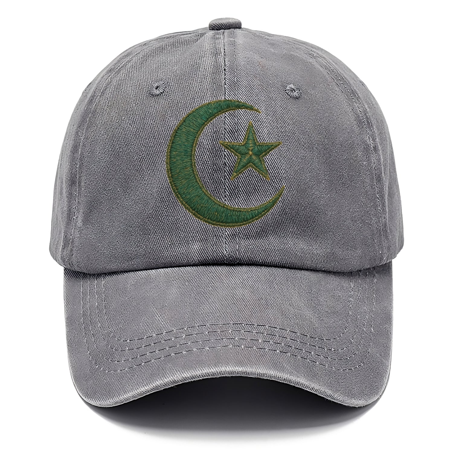 Crescent Moon and Star - Classic Cap - Urban Haze(Grey)