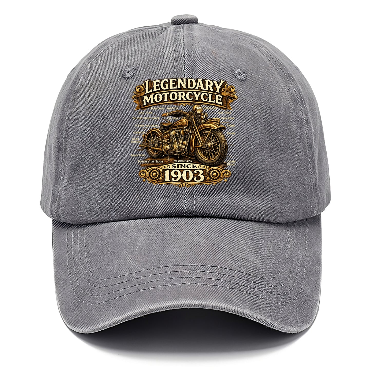 Legendary Motorcycle 1903 - Classic Cap - Urban Haze(Grey)