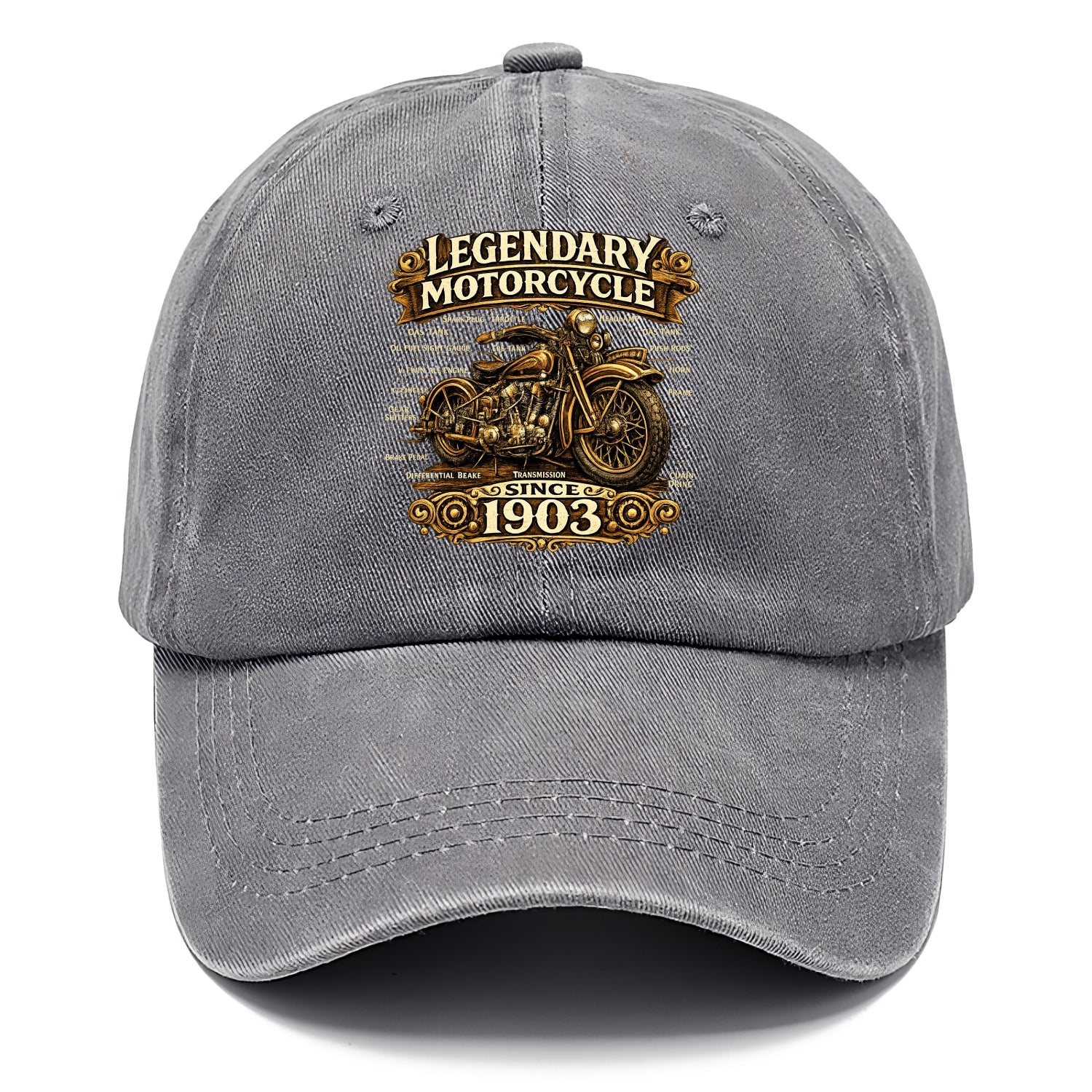 Legendary Motorcycle 1903 - Classic Cap - Urban Haze(Grey)