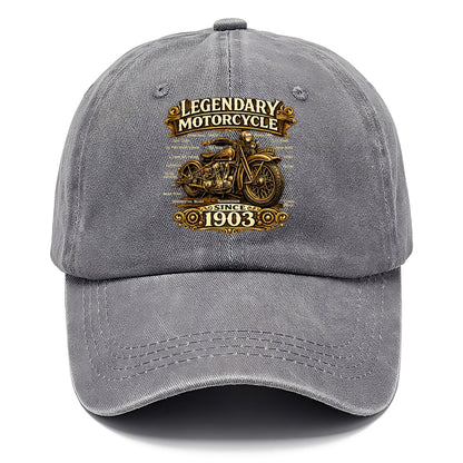 Legendary Motorcycle 1903 - Classic Cap - Urban Haze(Grey)