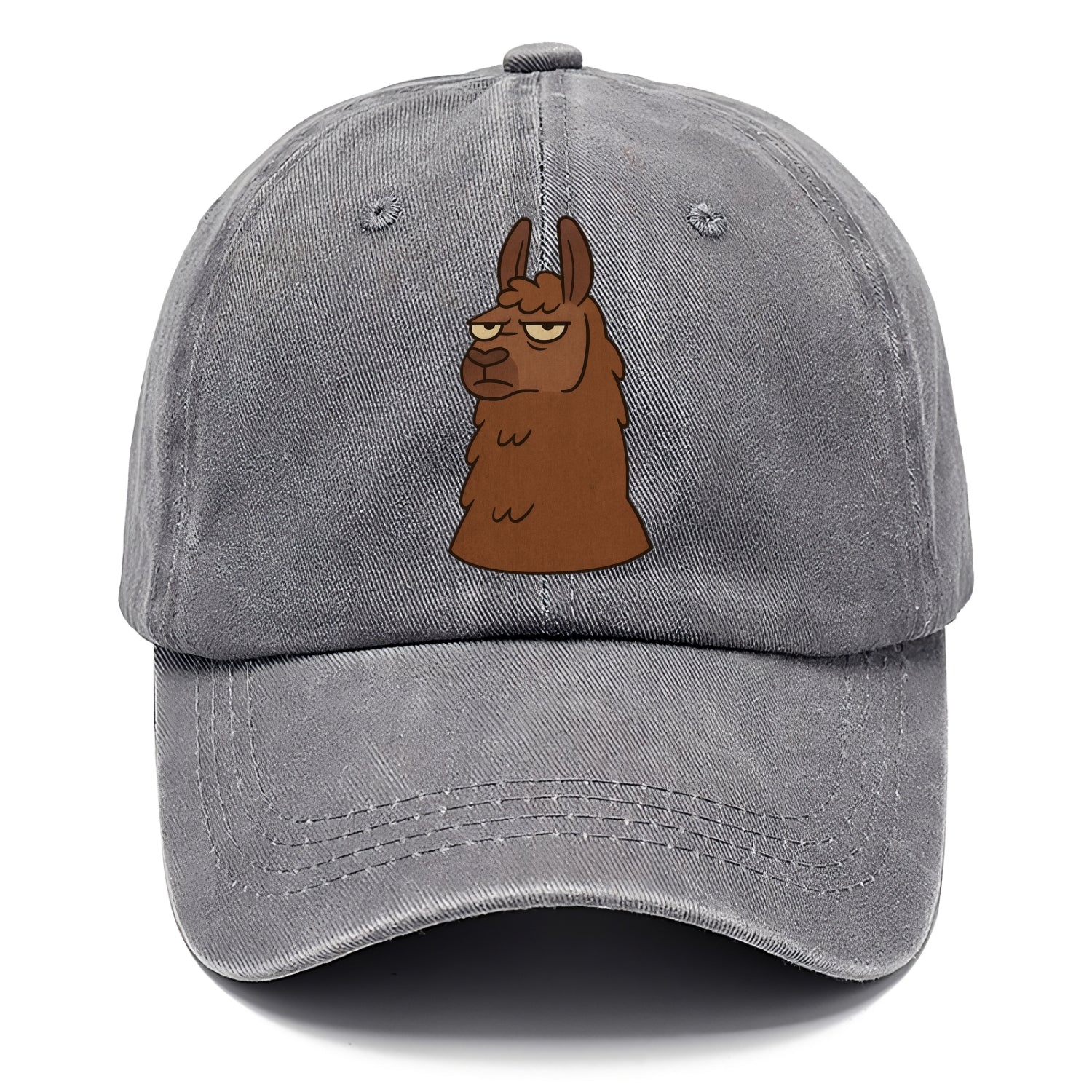 The Llama Judging Silently - Classic Cap - Urban Haze(Grey)